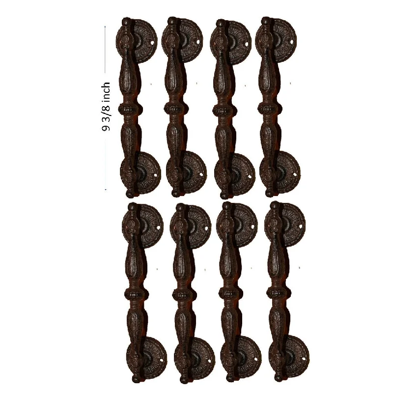 8 Victorian Farmhouse Cabinet Pulls 9 3/8 Inch Cast Iron