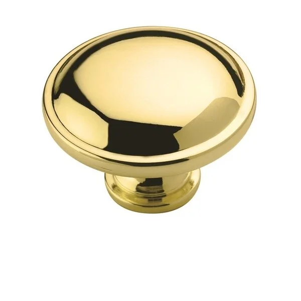 Allison Value 1-1/4 in (32 mm) Diameter Polished Brass Cabinet Knob