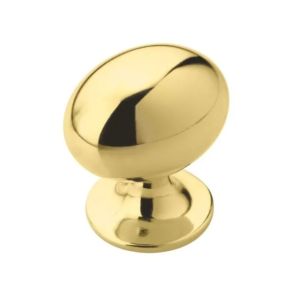 Allison Value 1-3/8 in (35 mm) Length Polished Brass Cabinet Knob