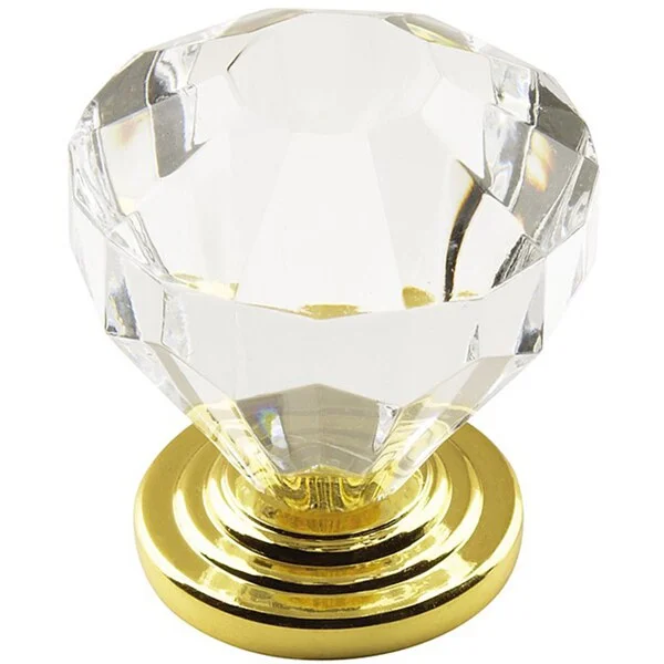 Amerock 1.375-inch Crystal-look Cabinet Knob (Pack of 5)