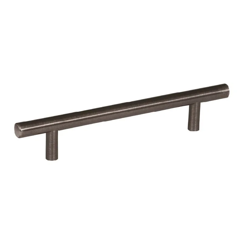 Amerock Cabinet Bar Pull 5-1/16 in (128mm) Center-to-Center Handle in Gunmetal