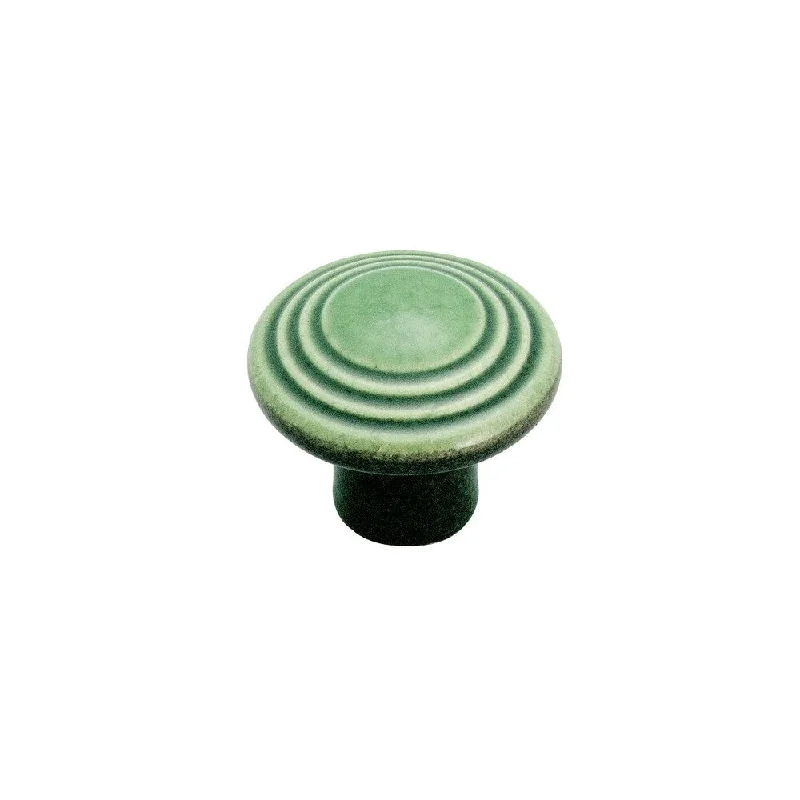 Amerock Color-Washed Green Ceramic Cabinet Knobs (Pack of Three)