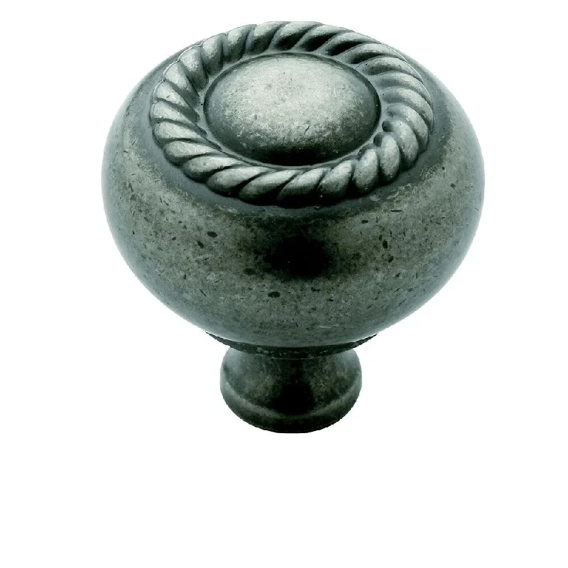 Amerock Decorative 1.25-Inch Weathered Nickel Rope Cabinet Knob (Pack of 5)