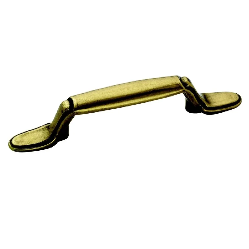 Amerock Traditional 5-Inch Burnished Brass Cabinet Pull (Pack of Five)