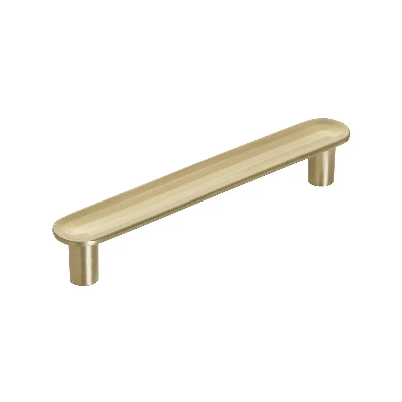 Concentric 3-3/4 in (96 mm) Center-to-Center Golden Champagne Cabinet Pull - 3.75