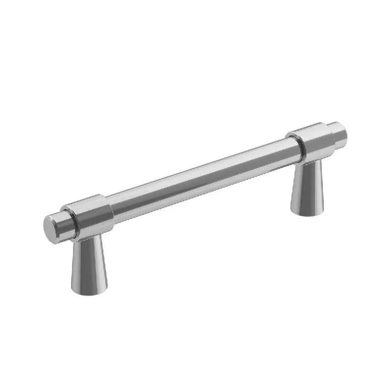 Destine 3-3/4 in (96 mm) Center-to-Center Polished Chrome Cabinet Pull - 3.75