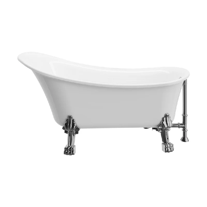 Dora-59"-SKR Freestanding Tub No Faucet No Ovefflow - 59