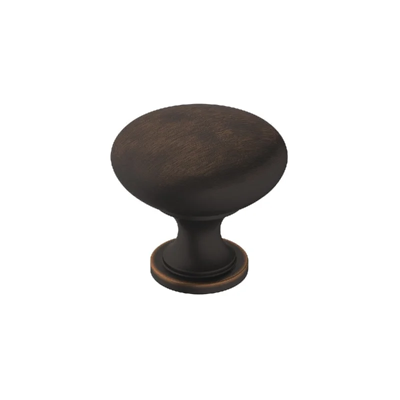 Era 1-1/4 in (32 mm) Diameter Oil Rubbed Bronze Hollow Cabinet Knob - 1.25