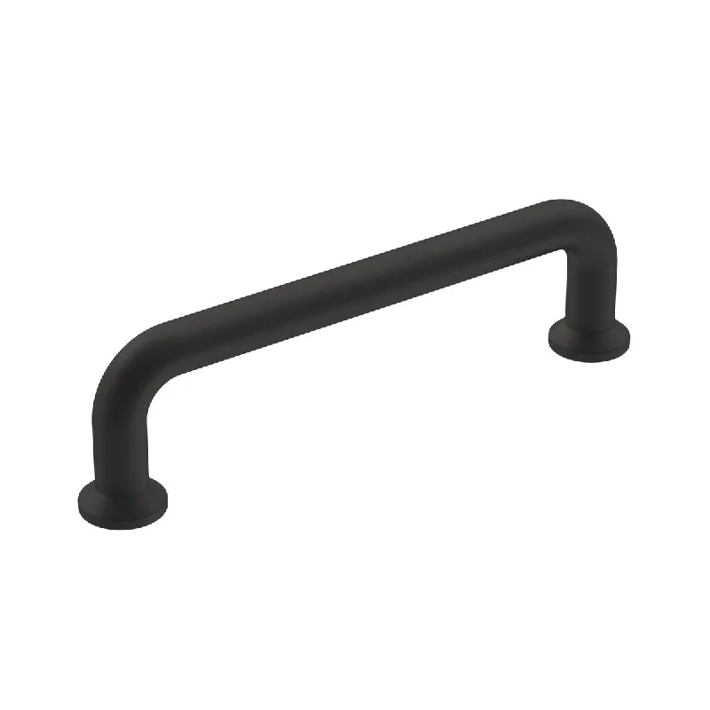 Factor 3-3/4 in (96 mm) Center-to-Center Matte Black Cabinet Pull - 3.75