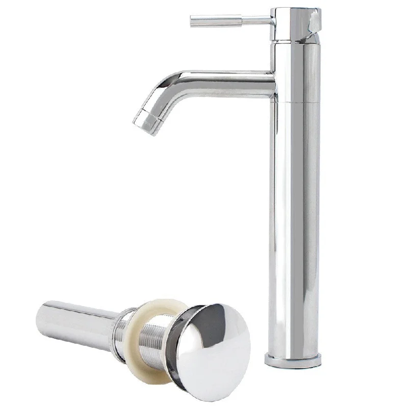 Fontaine Chrome Vessel Filler Faucet with Drain