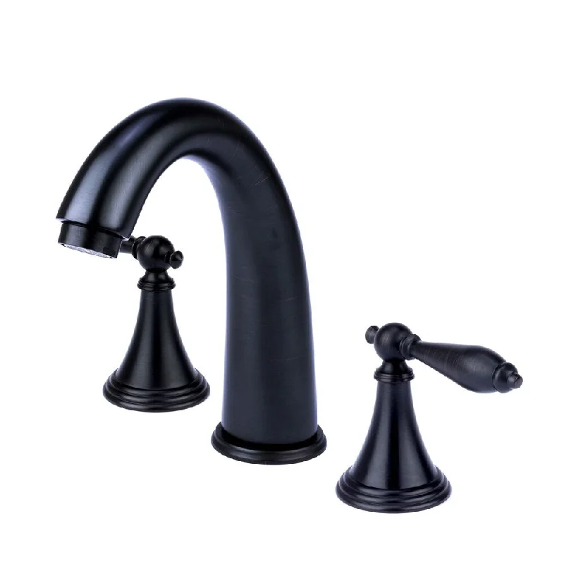 Fontaine J-Spout 8 Widespread Bathroom Faucet in Oil Rubbed Bronze