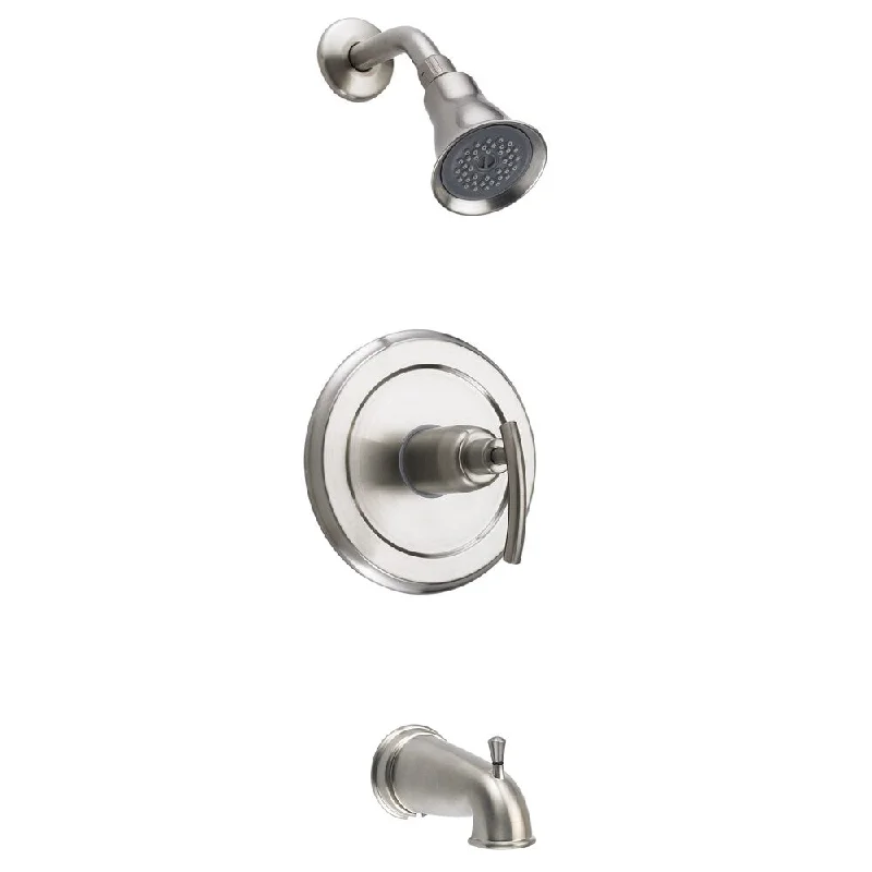 Fontaine Vincennes Brushed Nickel Single Handle Tub and Shower Faucet with Valve Set - Brushed Nickel