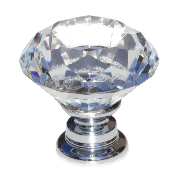 GlideRite 1.125-inch Clear K9 Crystal Diamond Shape Cabinet Knobs (Pack of 10)