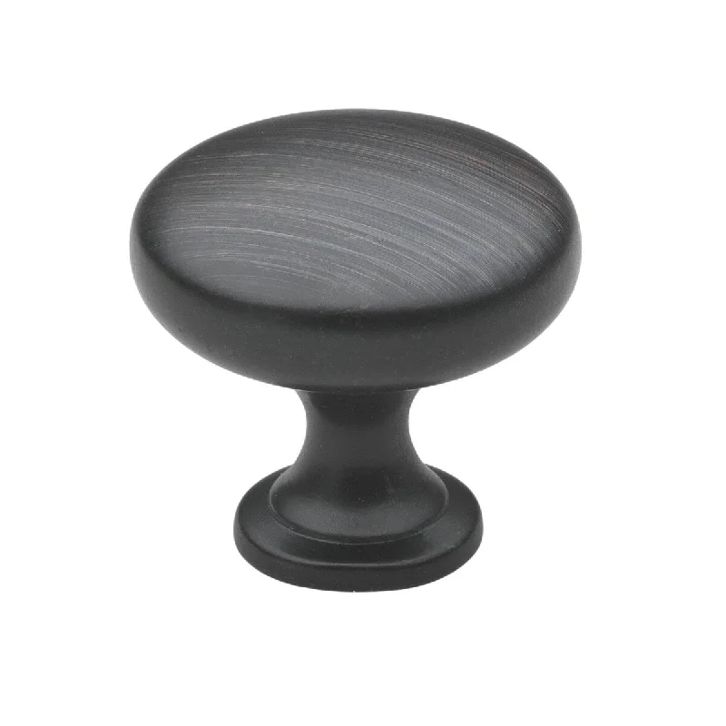 GlideRite 1.125-inch Oil Rubbed Bronze Classic Round Cabinet Knobs (Case of 25)