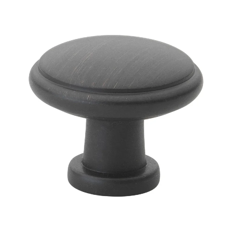 GlideRite 1.125-inch Oil-rubbed Bronze Round Ring Cabinet Knobs (Case of 25) - Pack of 25