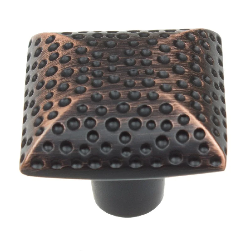 GlideRite 1.25-inch Oil Rubbed Bronze Hammered Cabinet Knobs (Pack of 10 or 25)