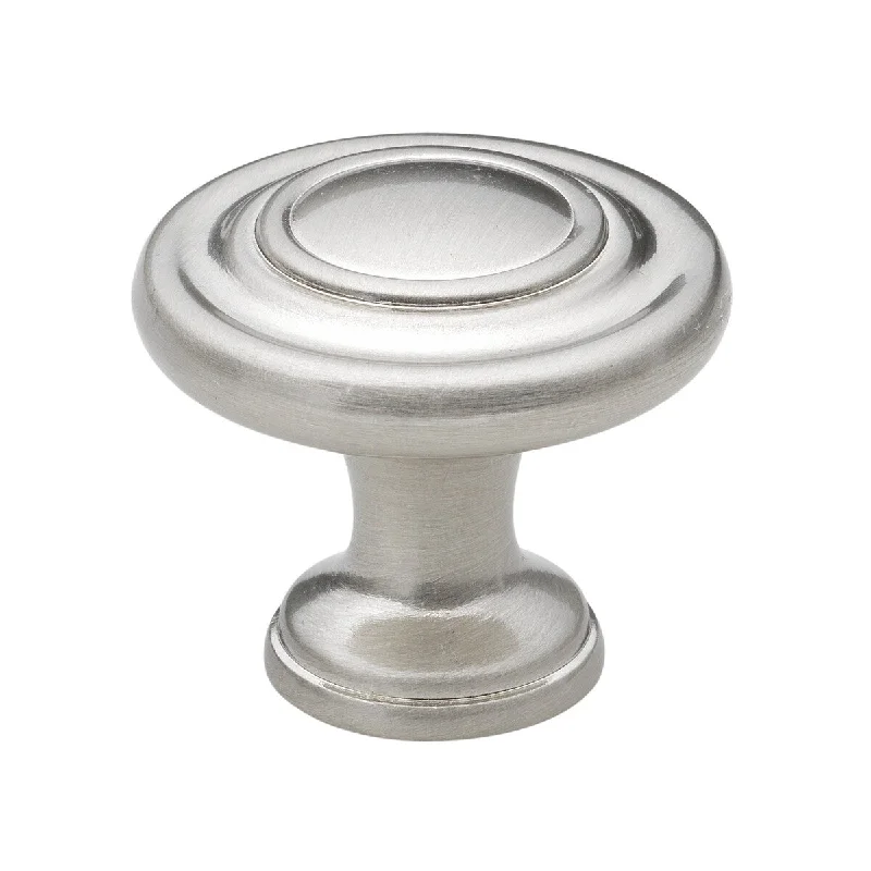 GlideRite 1.25-inch Satin Nickel 3-Ring Round Cabinet Knobs (Pack of 10)