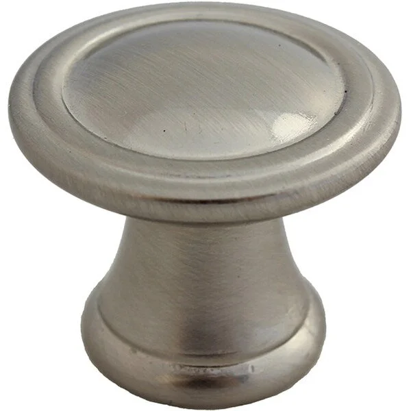 GlideRite 1.25-inch Satin Nickel Round Deco Cabinet Knobs (Case of 25)