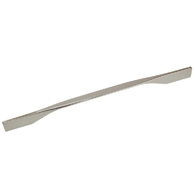 GlideRite 12-inch CC Satin Nickel Contemporary Slim Italian Cabinet Pull (Set of 10)