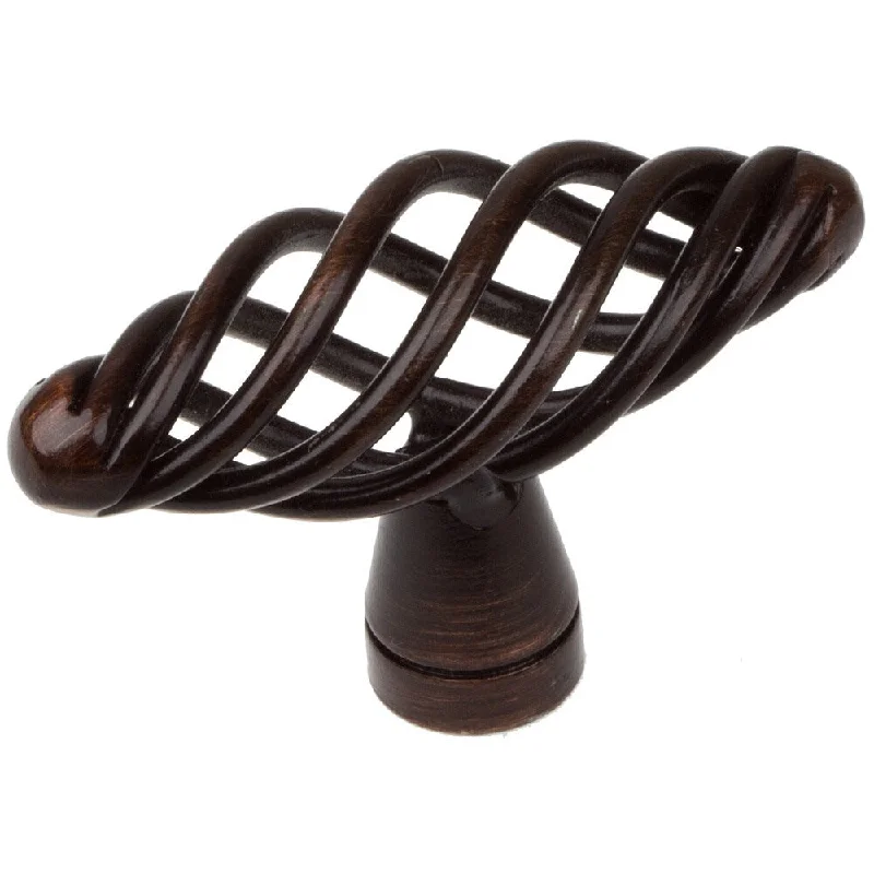 GlideRite 2-inch Oval Twisted Birdcage Cabinet Knob - Oil Rubbed Bronze (Pack of 100)