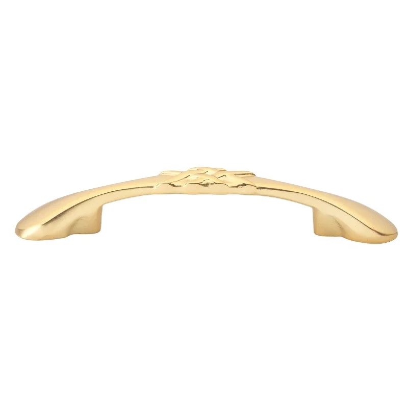 GlideRite 25-Pack 3 in. Center Gold Braided Cabinet Pulls - Brass Gold