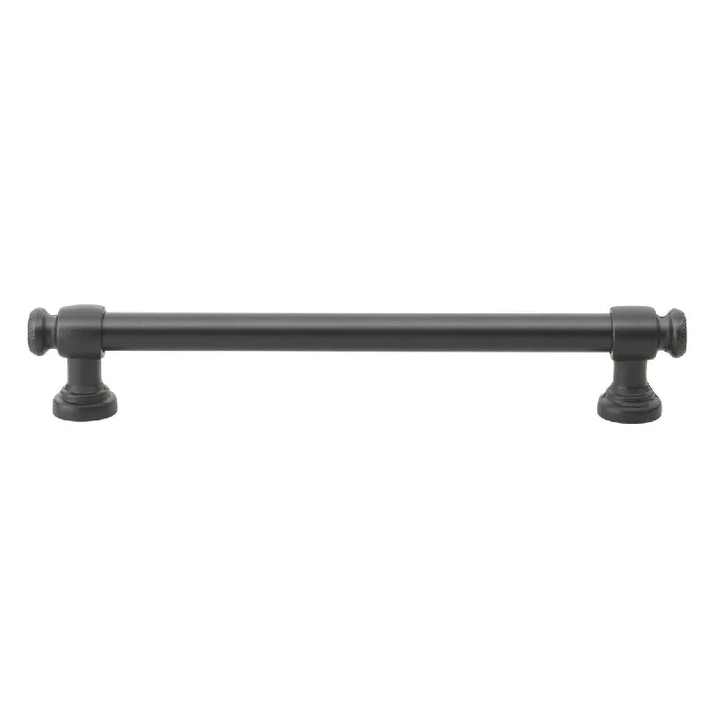 GlideRite 25-Pk 6-5/16 in. Center Matte Black Classic Euro Cabinet Pull - Matte Black