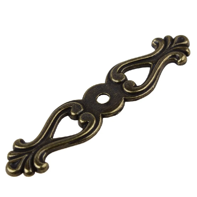 GlideRite 3.25-inch Antique Brass Small Classic Cabinet Hardware Backplate (Pack of 10 or 25)