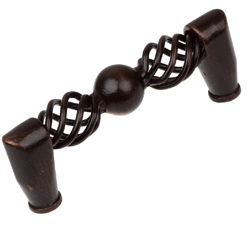 GlideRite 3-inch CC Oil Rubbed Bronze Birdcage Cabinet Pulls (Pack of 25)