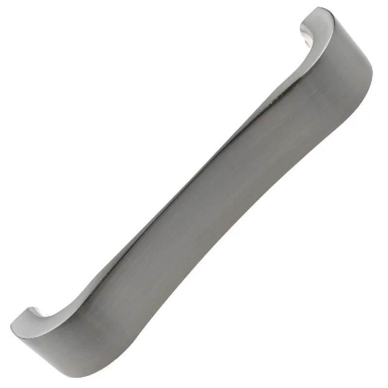 GlideRite 4-1/2 in. CC Curved Cabinet Handles, Satin Nickel (25-Pk) - Satin Nickel