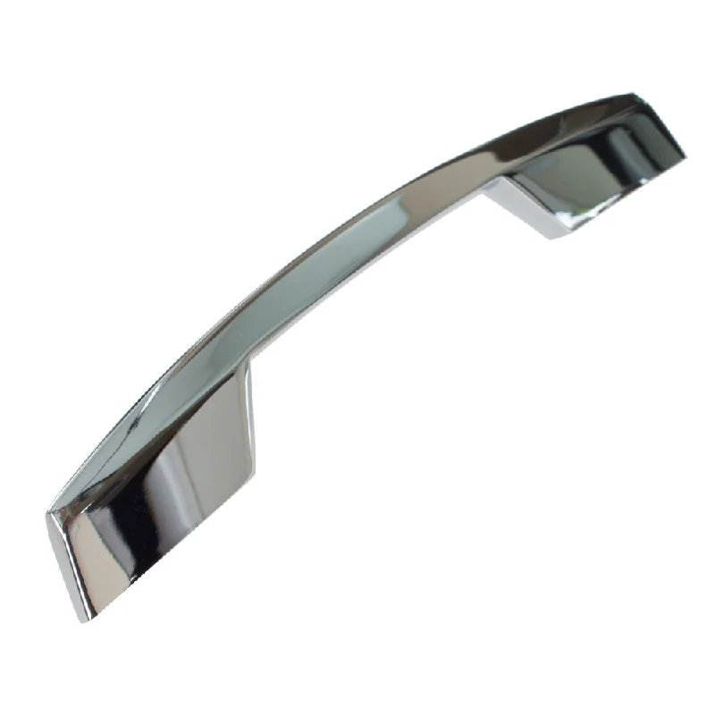 GlideRite 5-inch CC Modern Slim Angled Polished Chrome Cabinet Bar Handle Pulls (Pack of 10 or 25)