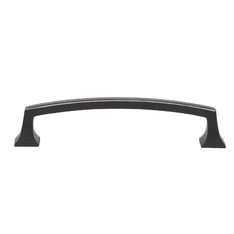 GlideRite 5-Pack 5 in. CC Oil Rubbed Bronze Deco Base Cabinet Pulls - Oil Rubbed Bronze