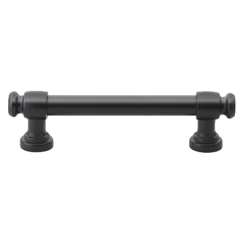 GlideRite 5-Pk 3-3/4 in. Center Matte Black Classic Euro Cabinet Pulls - Matte Black