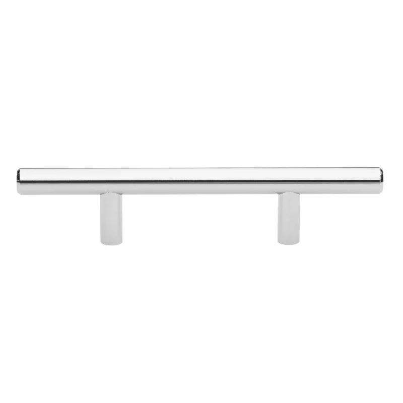 GlideRite 6-inch Solid Polished Chrome Handles 3 inch CC Cabinet Bar Pulls (Pack of 10 or 25)