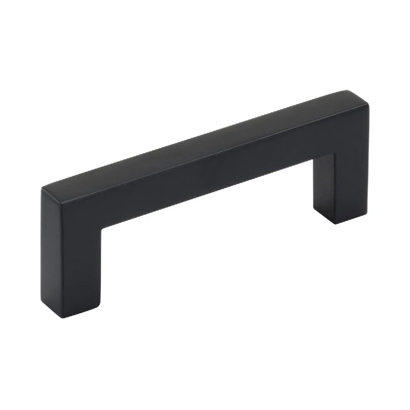 Monument 3 in (76 mm) Center-to-Center Matte Black Cabinet Pull