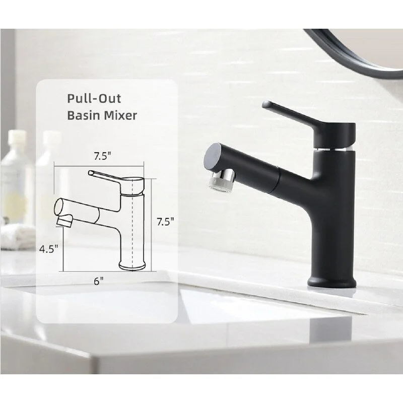 Multifunctional Copper Basin Faucet Drawing Nozzle