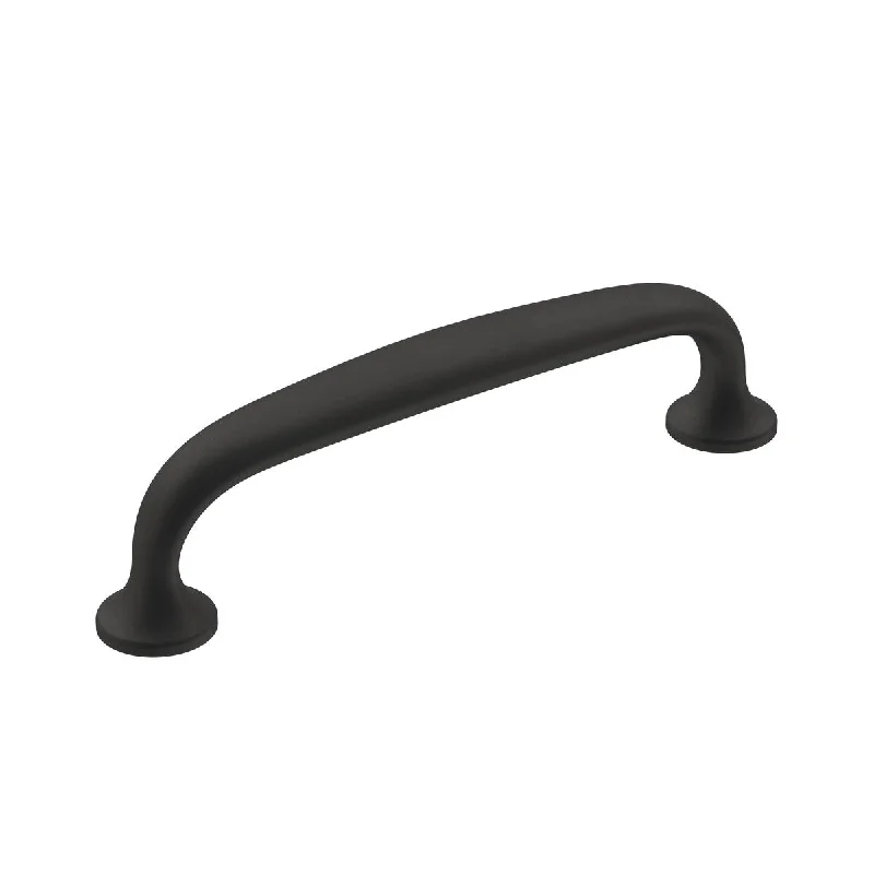 Renown 3-3/4 in (96 mm) Center-to-Center Matte Black Cabinet Pull - 3.75