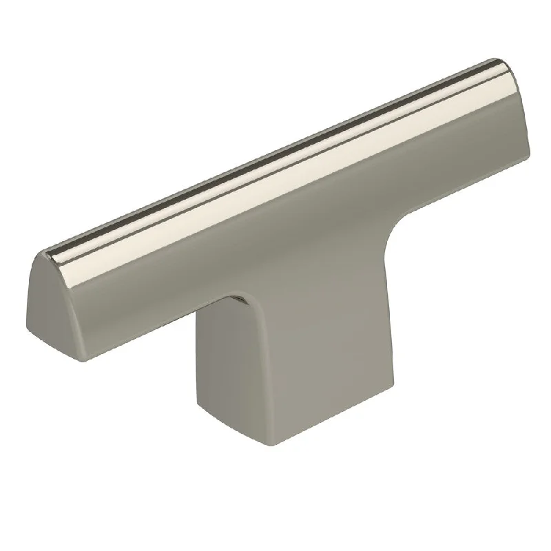 Riva 2-1/2 in (64 mm) Length Polished Nickel Cabinet Knob - Polished Nickel - 2 1/2 in.