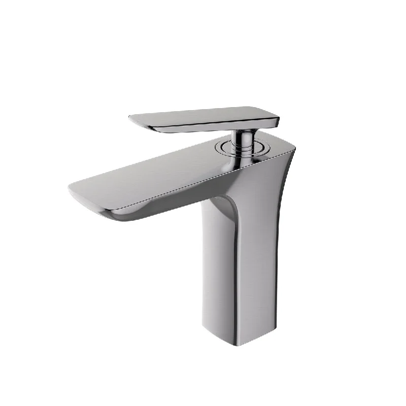 Single Handle Lavatory Faucet in Brushed Nickel Finish