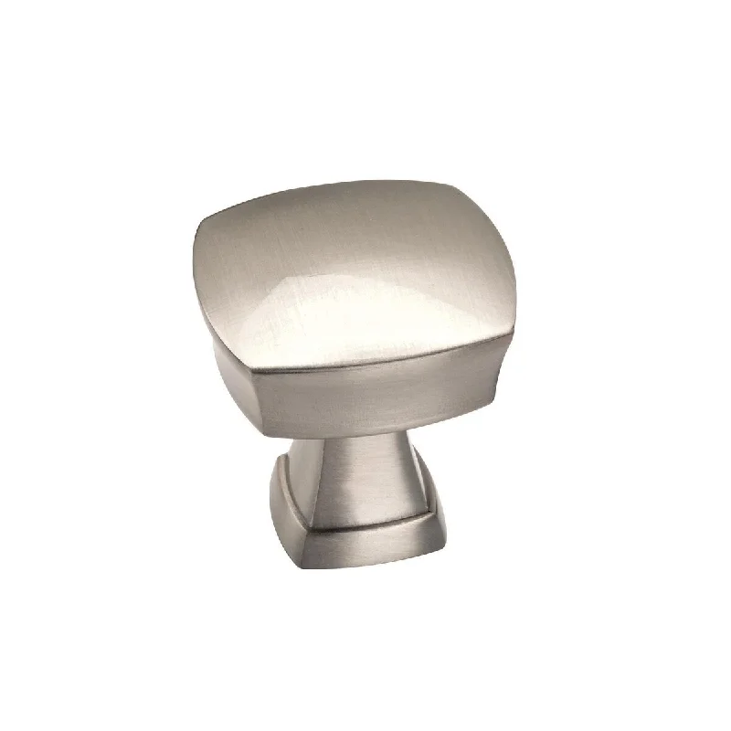 Stature 1-1/4 in (32 mm) Length Satin Nickel Cabinet Knob - 1.25