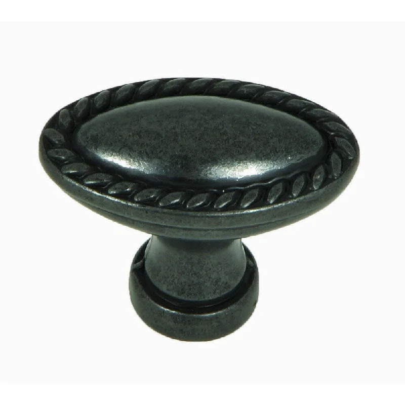 Stone Mill Hardware Antique Black Austin Cabinet Knob (Pack of 5)