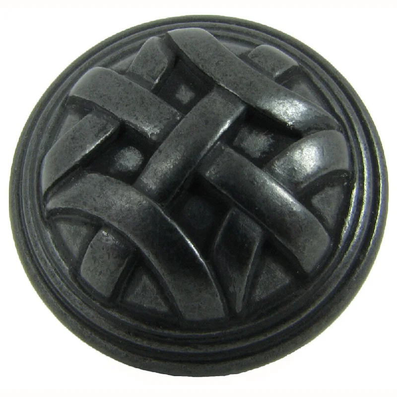 Stone Mill Hardware Cross Flory Antique Black Cabinet Knobs (Pack of 10)