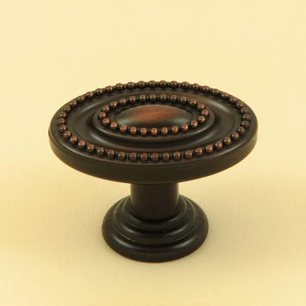 Stone Mill Hardware Oil Rubbed Bronze Ashton Cabinet Knob (Pack of 5)