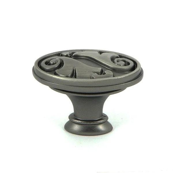 Stone Mill Hardware Weathered Nickel Oakley Cabinet Knob (Set of 10)