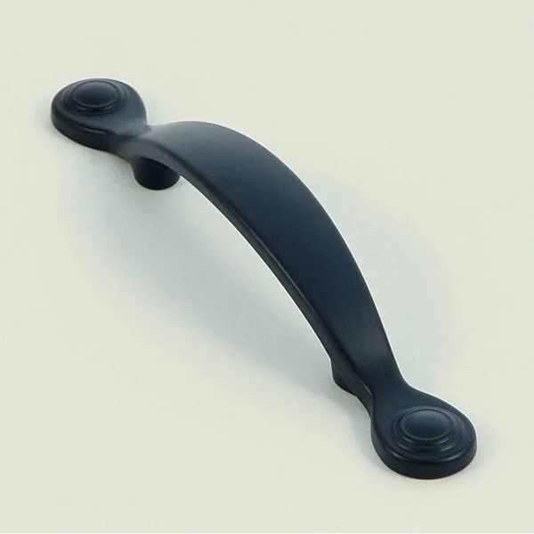 Stone Mill Matte Black Arch Cabinet Handle (Pack of 10)