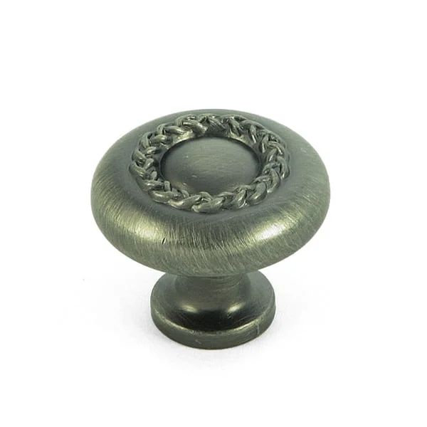 Stone Mill Weathered Nickel Rope Cabinet Knobs (Set of 25)