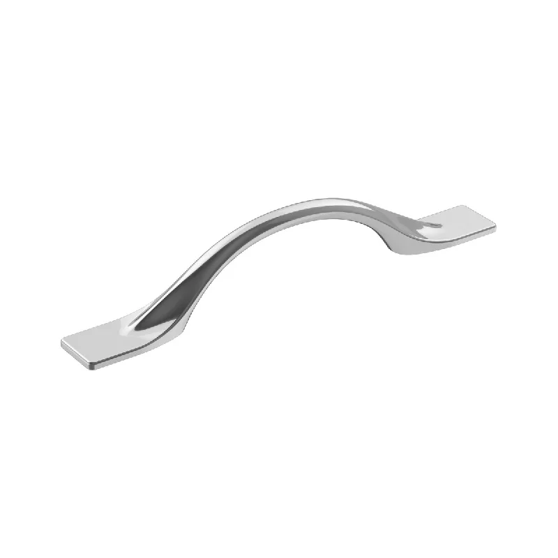 Uprise 3-3/4 in (96 mm) Center-to-Center Polished Chrome Cabinet Pull - 3.75