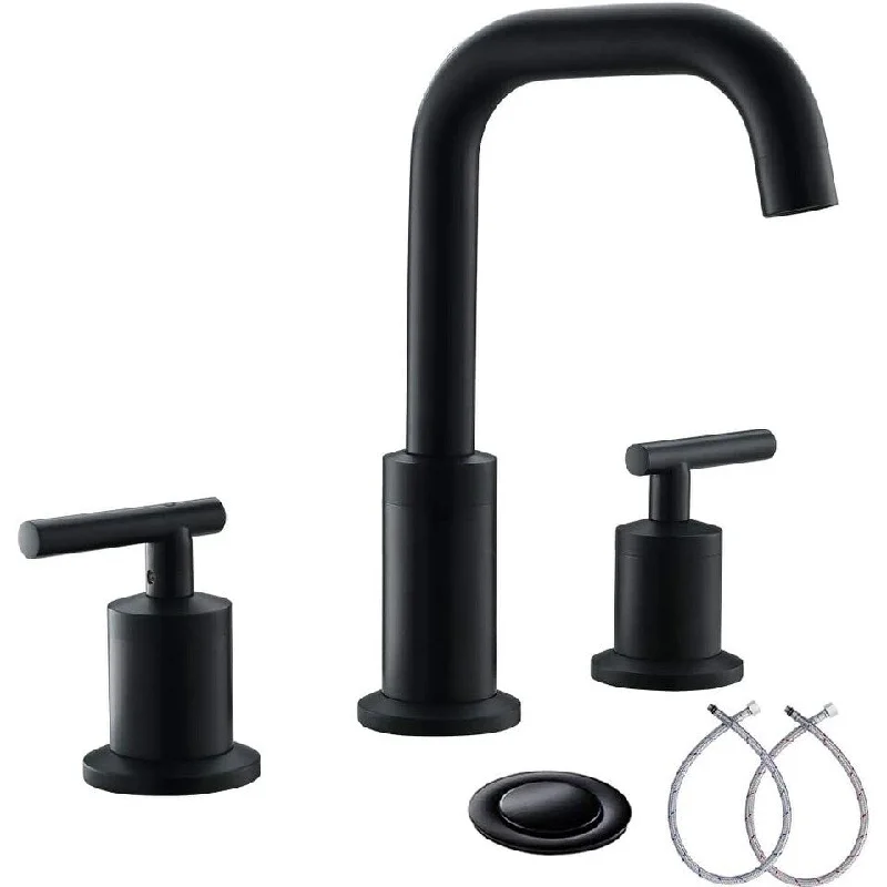 Widespread 8 Inch 3 Holes 2 Handles Bathroom Sink Faucet