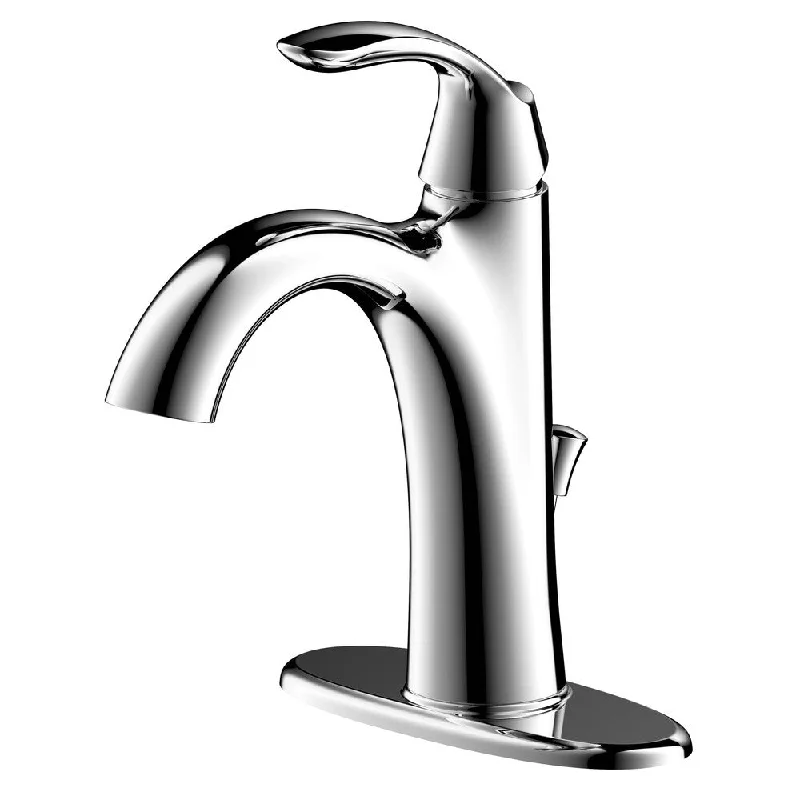 Arts et Metiers Single Handle Single-Hole Bathroom Faucet with Drain