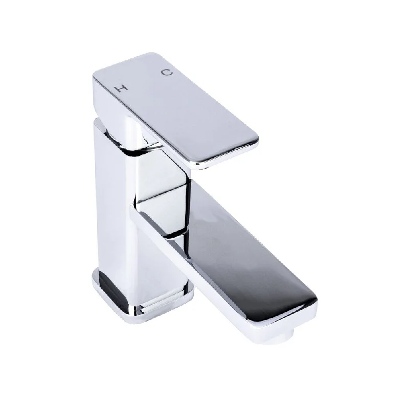 Brienza Single Hole Square Lavatory Faucet in Chrome