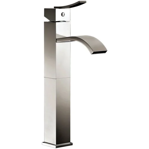 Dawn Brushed Nickel Single-lever Square Tall Lavatory Faucet